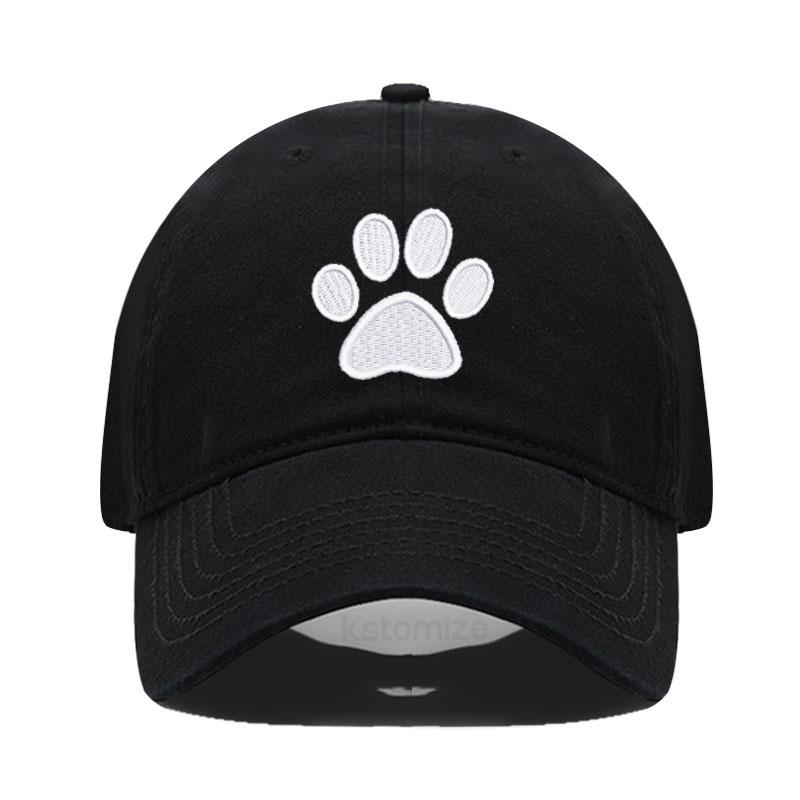 Dog Paw Vintage Washed Cotton High Quality Embroidery Dad Hat  For Men Women Baseball Cap golf caps Snapback Cap Wholesales