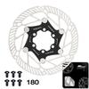 IIIPRO Tarcza Hamulcowa Rotor Rowerowy 140/160/180/203MM Tarcza Hamulcowa Roweru Szosowego Odprowadzanie Ciepła 6 Śrub Pływający Rotor Rowerowy