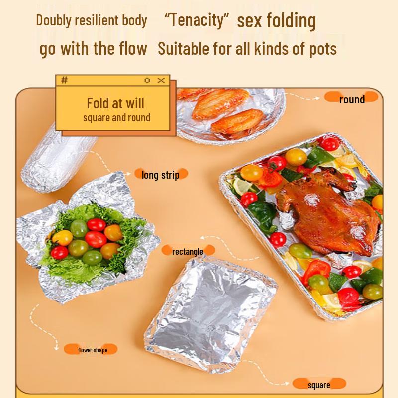 Rolo de Folha de Alumínio Descartável para Assar Deshangyuan