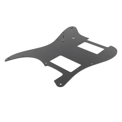 Electric Guitar Pickguard Aluminum Alloy 2 Humbucker Guitars Pick Guard Scratch Plate Black