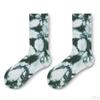 Pair Tie-dyed Crew Hipster Printed Socks
