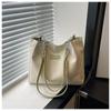  Trendy Spring New Women's Shoulder Bag Stylish Simple Versatile Handbag Anti-splashing Leather Bag