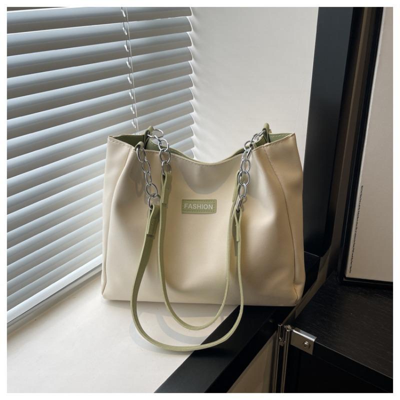  Trendy Spring New Women's Shoulder Bag Stylish Simple Versatile Handbag Anti-splashing Leather Bag