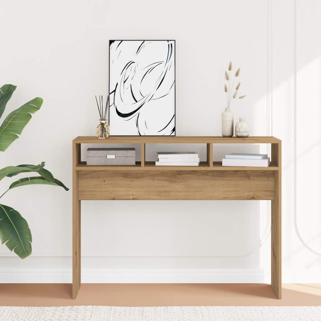 Vidaxl Konsolentisch, Artisan-Eiche, 105X30X80 Cm
