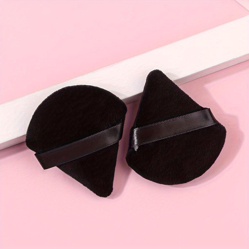 10PCS Triangle Powder Puff Soft Makeup Sponge For Face Eyes Contouring Shadow Cosmetic Washable Mini Velvet Foundation Puff