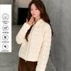 Small short light down jacket winter ribs autumn and winter new hooded new national standard white duck down
