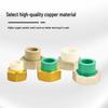 1-Inch All-Copper PPR20 Solar Water Heater Union Fittings with Female Thread, Hot Melt Pipe Connector 25 & 32.