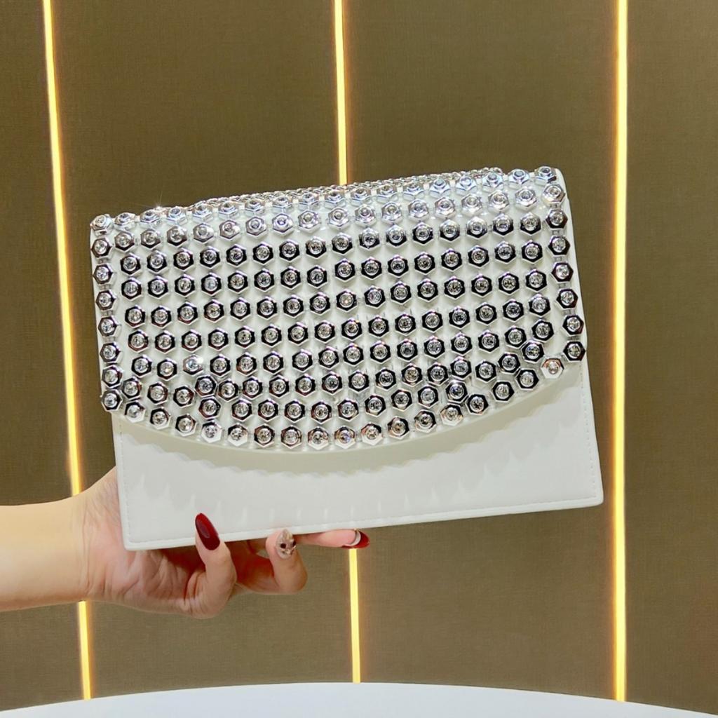 Underarm Bag - Elegant Style Evening Bag - Chain Bag - Elegant Water Droplet Handbag - Crossbody Bag with Slanting Strap