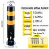 Reflective Steel Anti-Collision Parking Post with Lock