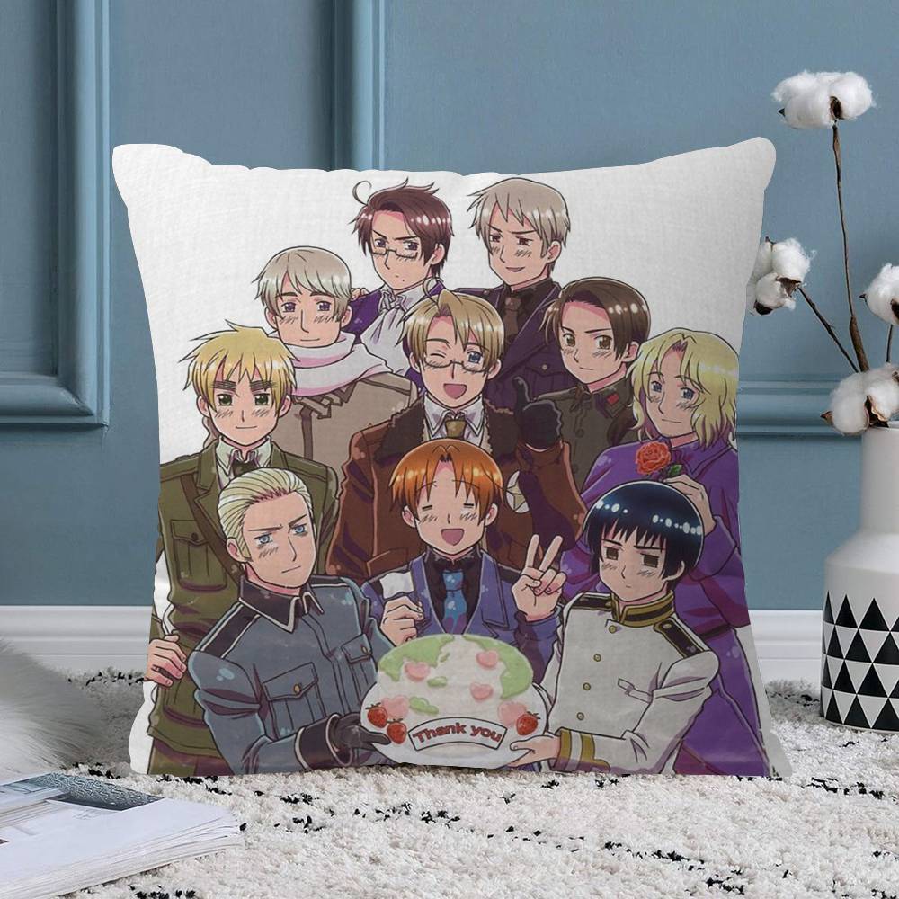 Anime Cartoon Hetalia Axis Powers Pillow Anime Pillow Sofa Bed Head Pillow Cover Cushion Cover Fashion