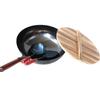 Wutuo Forged Wrought Iron Non-stick Wok with Wooden Handle