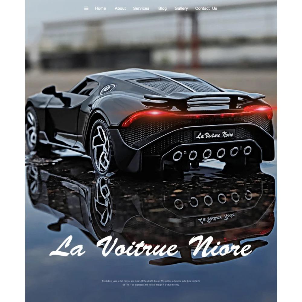 1/32 Bugatti La Voiture Noire Black Dragon Supercar Spielzeug-Legierung Auto Druckguss & Spielzeug Fahrzeuge Auto Modell Auto Spielzeug für Kinder