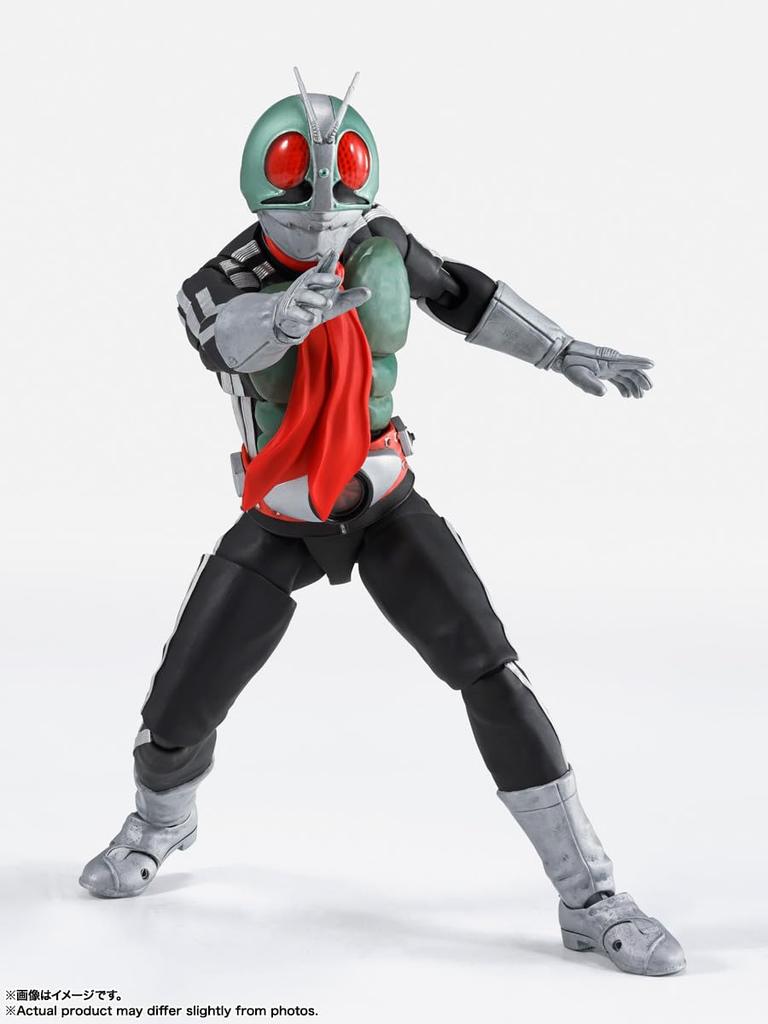 TAMASHII NATIONS Bone Carving Kamen Rider New 1 Glorious Showa Rider Edition Press Limited Edition Base Approximately 145mm PVC ABS Fabric Painted