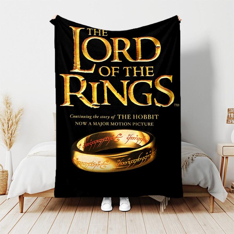 1pc Blanket The Lord of the Rings1 Print Design, Lightweight Blanket for Sofa, Bed- Soft &Warm, Gift for All Seasons like Christmas, Halloween