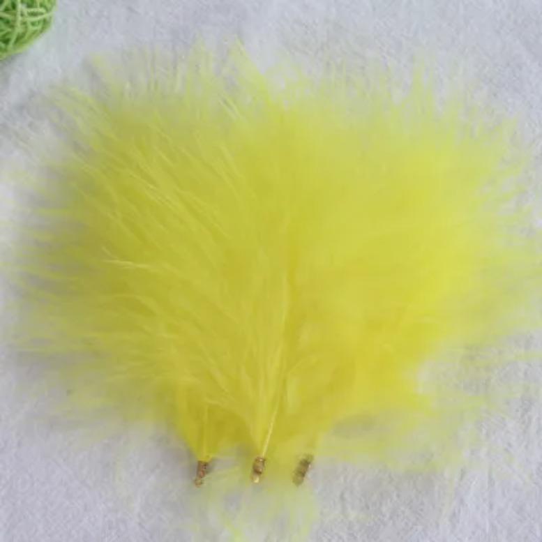 FeatherVelvet Feathers with Metal Clip Buckle, Turkey Plumas, DIY Feather Jewelry, Craft, Dream Catcher, Decoration Material, 10-12cm