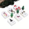 100Pcs Merry Christmas Tags Kraft Paper Card Gift Label Tag DIY Hang Tags Gift Wrapping Decor Gift Card