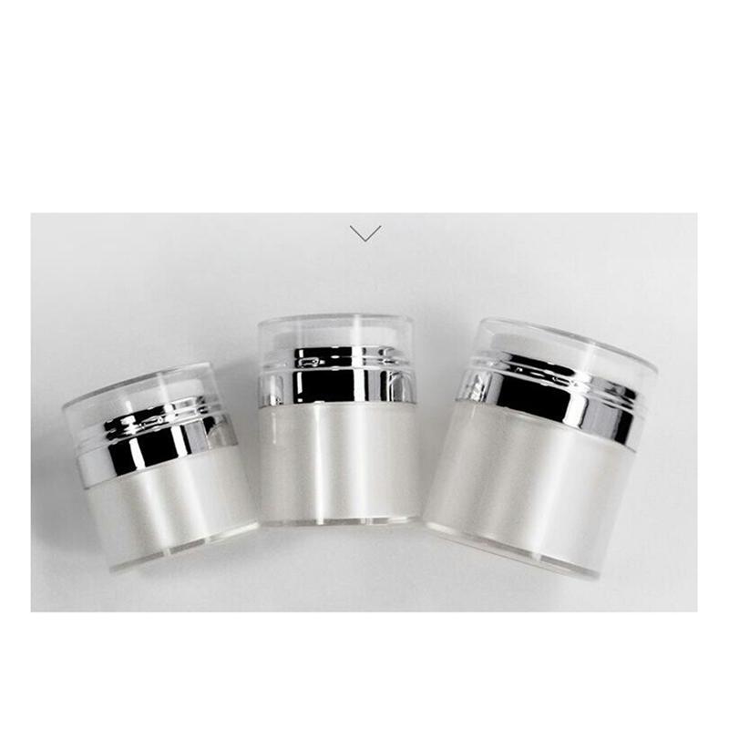 

AD23-Cream Jar Vacuum Bottle, Airless Pump Jar Bottles Portable Lotion Dispenser, Makeup Creams Travel Container 3Pcs