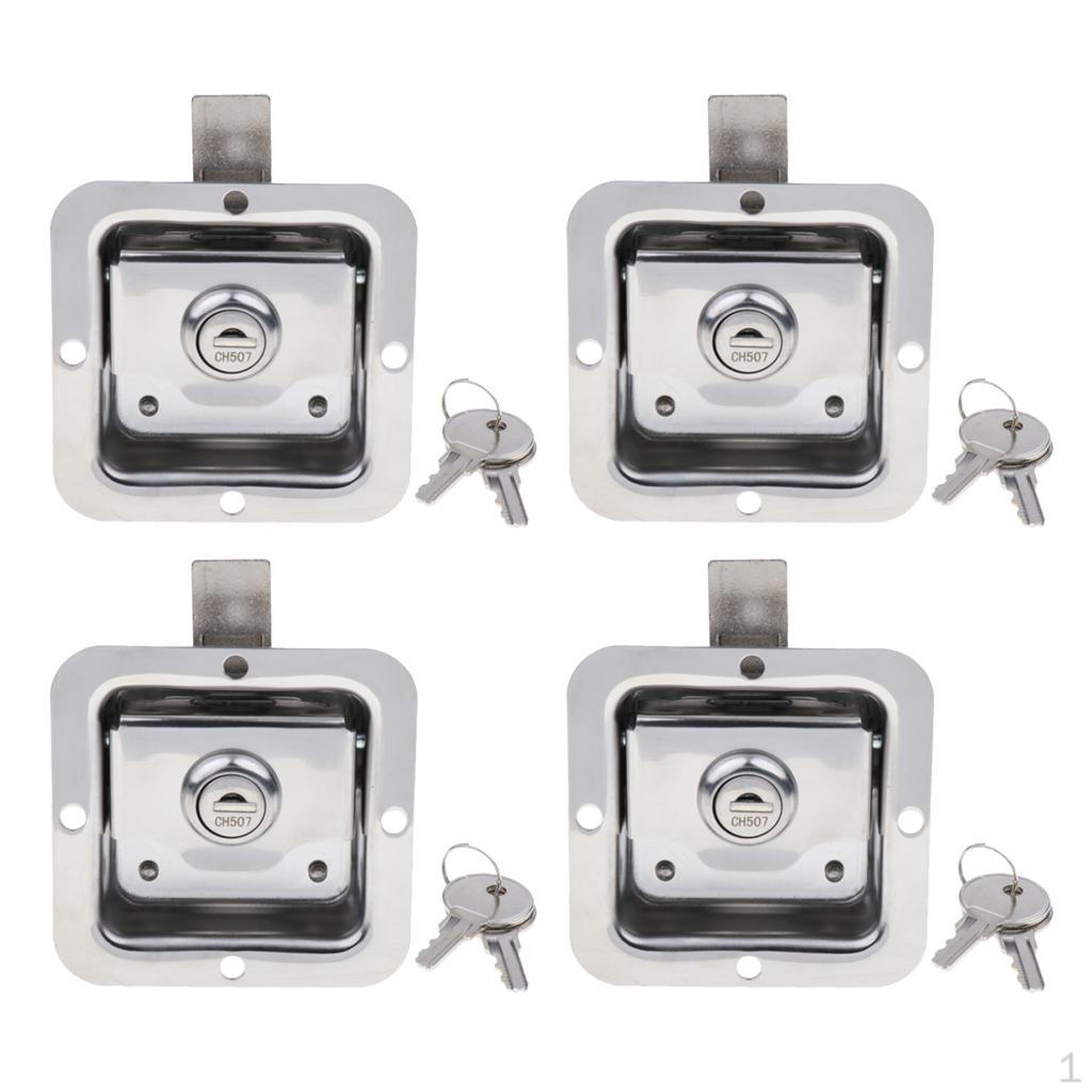 

4 предмета, складной ящик для инструментов из твердой стали, автомобильный прицеп для грузовика, лагерь