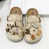 2026 New Cute Cartoon Baby Girls Soft Outdoor Sandals - Closed-toe Slippers with Soft Sole