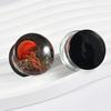 Unique Jellyfish Pattern Glass Ear Stretcher Handcrafted Expander Body Piercings Suitable for Comfortable All Day Wear