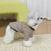 Puppy T Shirt All Seasons Pet Vest Striped Dog Clothes Thin Dog Hoodies Cat Clthing Soft Dog Undershirt Chihuahua Dog Costumes