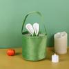 2026 Easter Egg Basket Light Up Plastic Handheld Candy Gift Bucket Bag for Kids Party Hunt Holiday Decorations Accessories