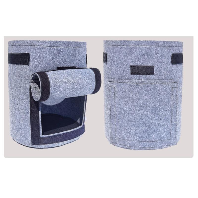 Sweet Potato Potato Planting Bag Green Thickened Felt Plant Planting Bucket Non-woven Flower Pot With Window