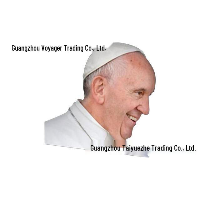 3D Funny Celebrity Rear Window Car Sticker: Queen Elizabeth & Pope Francis Illusion