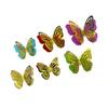 6Pcs Self Adhesive Butterfly Wall Sticker Waterproof PVC Wall Decals Double Layer DIY Wall Art Stickers for Living Room Bedroom Bathroom