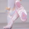 Women Breathable Ballet Shoe Ribbon Splits Shoes Satin Fashion Ballet Pointe Dance