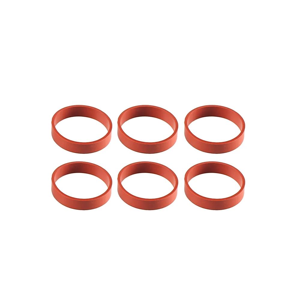 6PCS 22mm/33mm Swirl Flap Blanking Plates with Intake Manifold Gasket Seal For BMW M47 M57 E39 E87 E46 E90 E39 E60 X3 6 Cylinder