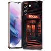 Read Books illustration Transparent Cover for Samsung Galaxy S24 S23 S22 S20 S21 FE Ultra S24 S23 S10 S10E S9 Plus 5G Phone Case