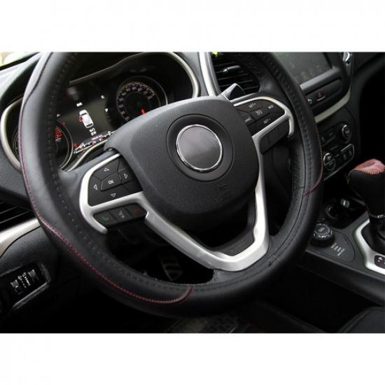 Steering Wheel Moulding Decor Cover Trim for Jeep Grand Cherokee 2014-19 Silver
