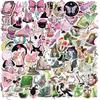 10/30/50/100pcs Kawaii Pink Green Magic Witch Graffiti Stickers Gothic Cartoon Decals Laptop Suitcase Phone Aesthetic Sticker