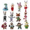 New 12Pcs/Set  Zootopia Cartoon Anime Figure Zootropolis Utopia Action Figure Toys Kids Room Ornaments Cake Topper