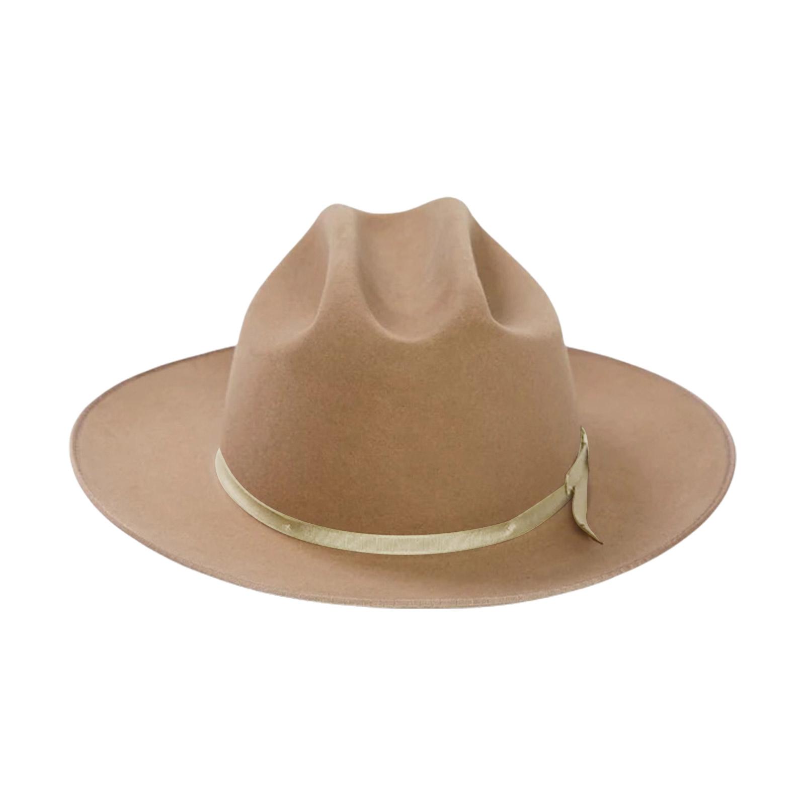 

Wool Homburg Cowboy Hats Exotic Hat for Women Men Photo Props Western for Men Women Unisex Wear Headwear A