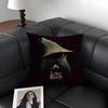 The L-Lord Of The Ringss Movie Cushion Cover Natural Linen Organic Fabric Double-Sided Printing Sofa Home Decor Gift Pillow Case