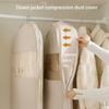 Clothes Hanging Clothes Compression Bag Dust Cover Satin Seasonal Clothes Wardrobe Down Jacket Household Compression Cover Clothes Dust Bag