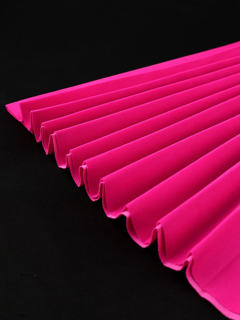 Women Pleated Dresses Elegant Church Half High Collar Lace Patchwork Long Sleeves Evening Party Birthday Wedding Guest Autum New