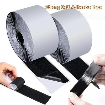 1pc 1m/39.37in Hook and Loop Tape Couch Cushions Strip with Adhesive Nylon Heavy Duty Strips for Home Crafting Organization