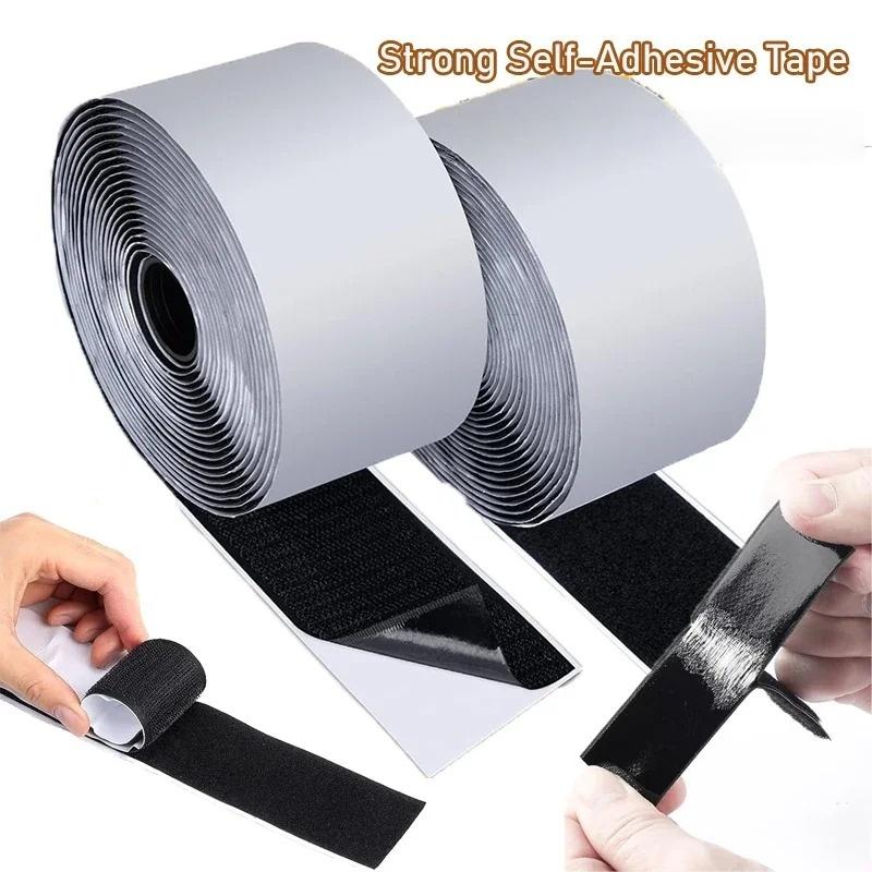 1pc 1m/39.37in Hook and Loop Tape Couch Cushions Strip with Adhesive Nylon Heavy Duty Strips for Home Crafting Organization