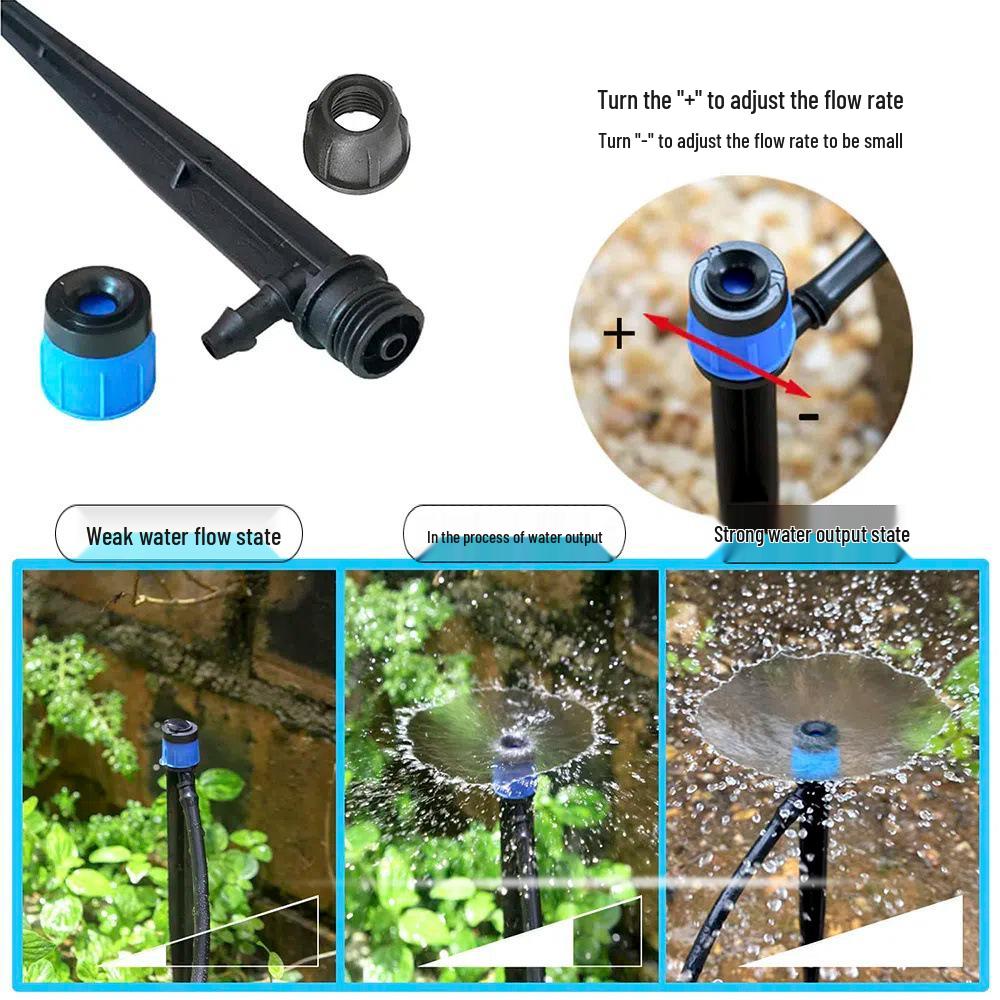 360° Adjustable Fountain Sprinkler with Automatic Irrigation Drip Head for Gardens and Orchards