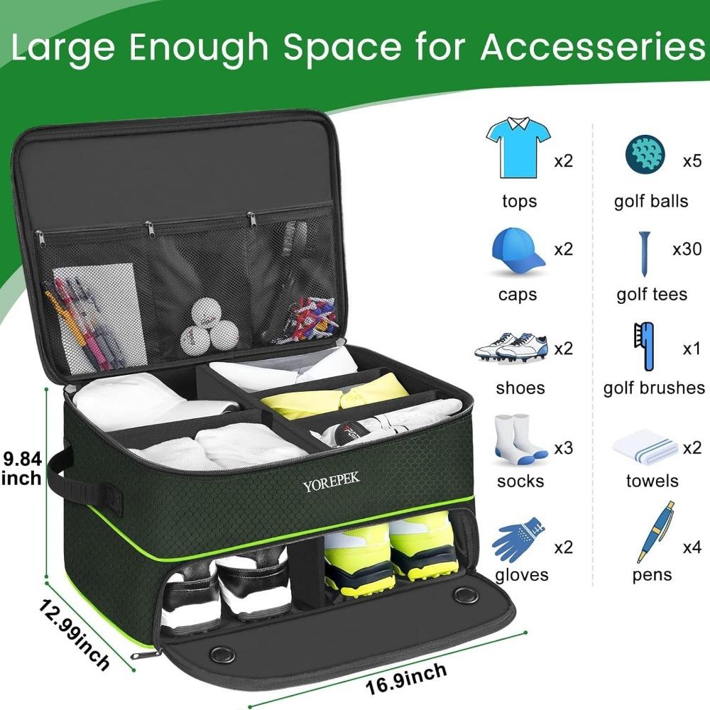 Golf Shoe Bag, Breathable and Dustproof, Outdoor Sports Handbag, Clothing Storage, Portable Shoe Bag Storage