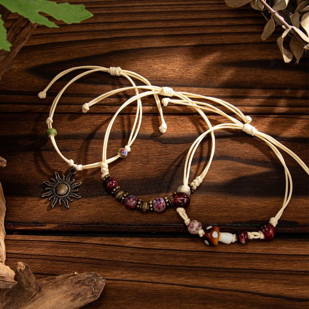 Spiral Design Bohemian Beaded Bracelet Exquisite Gravel Woven Bangle Ethnic Style Bracelet  Gift