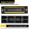 Rubber Wheel Stop: Large Car Reversing Anti-Collision Barrier & Locator