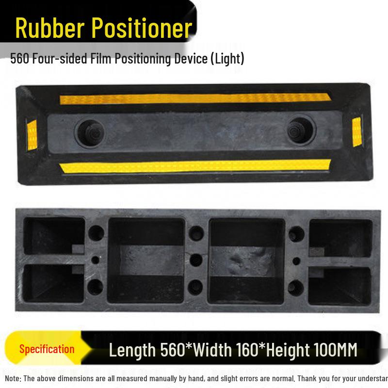 Rubber Wheel Stop: Large Car Reversing Anti-Collision Barrier & Locator