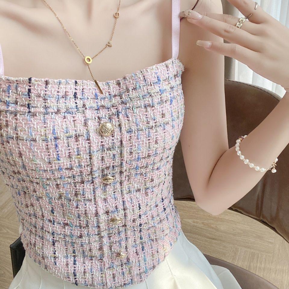 Elegant Slimming Nylon Camisole: Chinese-Style Button Vest, Sexy & Chic, One Size Fits All Women