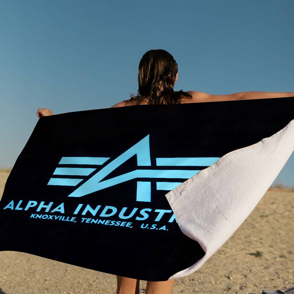 Alpha La Industries Cartoon Microfiber Printed Beach Towel Mountain Climbing Yoga Beach Swimming Running Absorbent Soft Towel