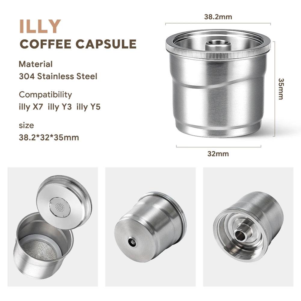 Stainless Steel Reusable Coffee Capsule Refillable Coffee Pods Espresso Coffee Filter Pod Coffee Capsule Pod Coffee Accessories