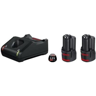 Pack of 2 GBA 12V 2.0Ah Batteries and a GAL 12V-40 Charger In Cardboard Box - BOSCH PROFESSIONAL - 1600A019R8